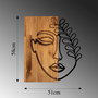 Wallity MA-281 Accesorio Decorativo de Pared en Nogal y Negro